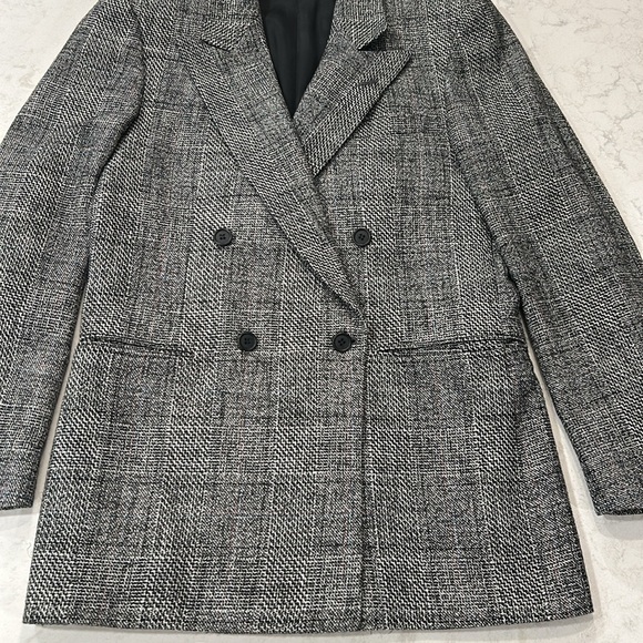 Vintage Adam’s Row by Richman Tweed Wool Double Breasted Blazer Suite Jacket 36R - Picture 3 of 16